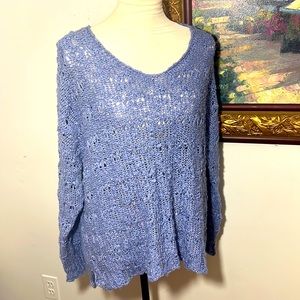Chelsea & Theodore Women’s Sweater Blue Size L